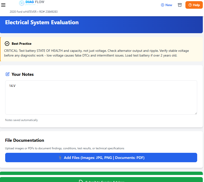 DiagFlow Step 5 - Symptom Verification